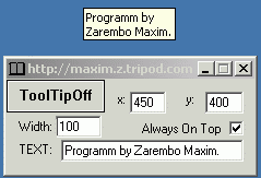 Sample ToolTip